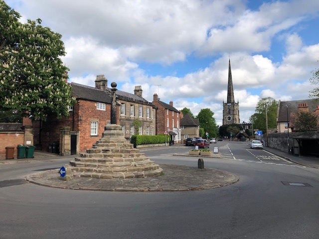 St Wystan's church and town cross