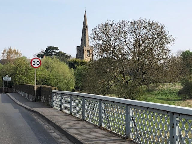 Sawley church from the River Trent